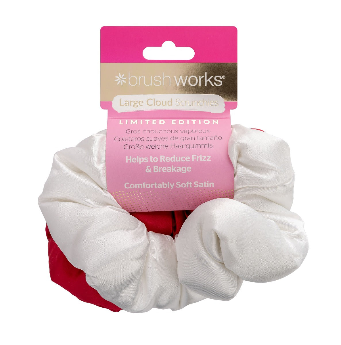 Elastic de par Brushworks Large Alb & Rosu 2 buc.