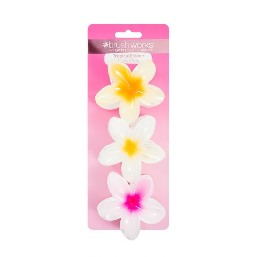 Set clame de par Brushworks, flori tropicale, 3buc.