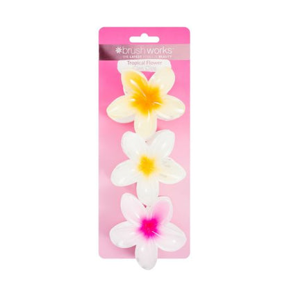 Set clame de par Brushworks, flori tropicale, 3buc.