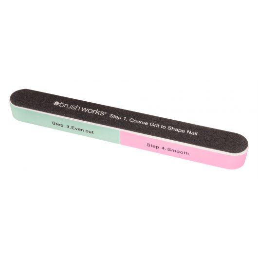 Pila pentru unghii Brushworks cu 6 parti - Forma & Stralucire