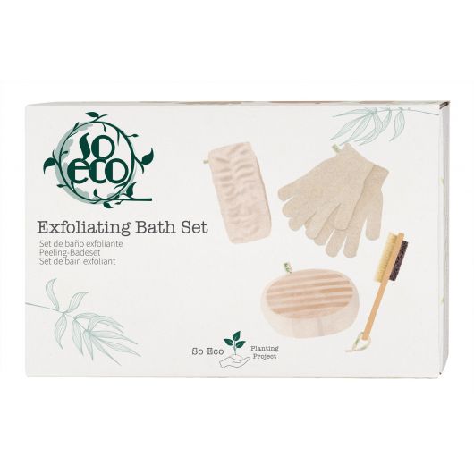 Set Brushworks So Eco Exfoliant, pentru fata si corp