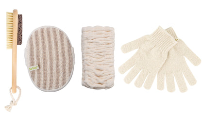 Set Brushworks So Eco Exfoliant, pentru fata si corp