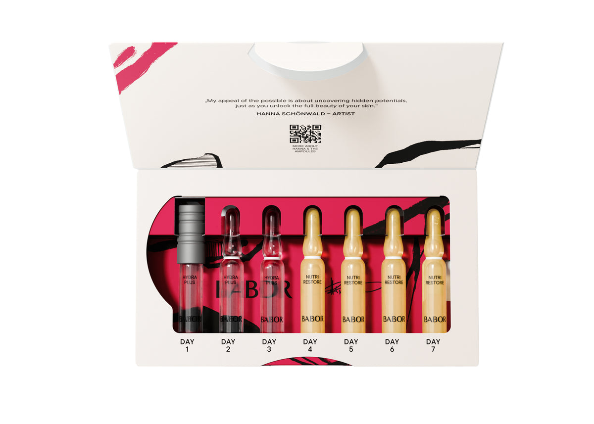 Set fiole Babor x Hanna Schonwald Hydra Nourishing Acid Hialuronic Pro Vitamina B5 7x2ml