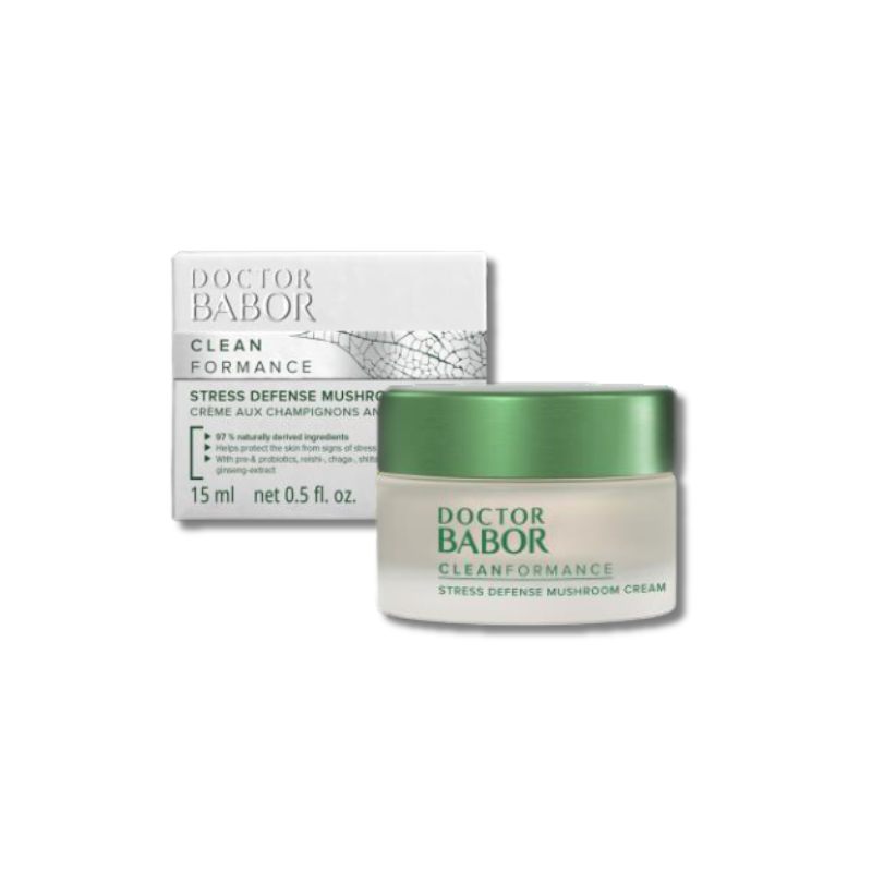 Crema de fata Doctor Babor Cleanformance Stress Defense Mushroom cu efect revitalizant, 15ml