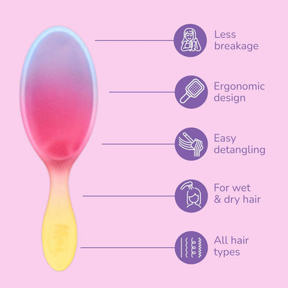Perie de par Wet Brush Original Electric Sky pentru descurcare Roz