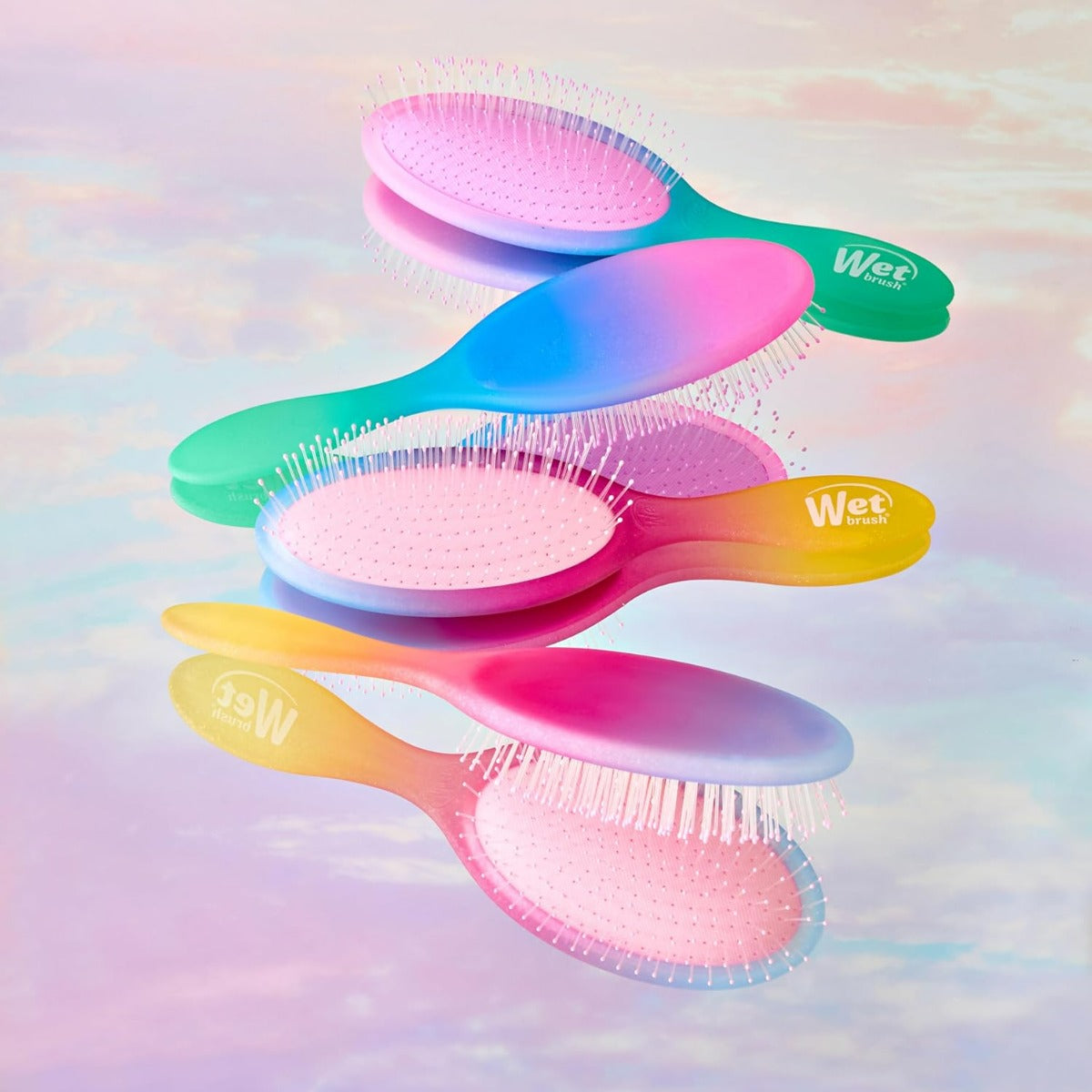 Perie de par Wet Brush Original Electric Sky pentru descurcare Roz