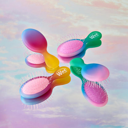 Perie de par Wet Brush Mini Original Electric Sky pentru descurcare Roz