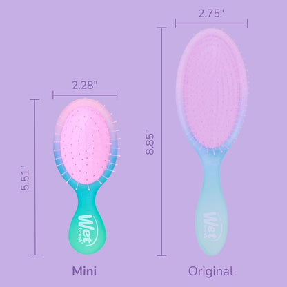 Perie de par Wet Brush Mini Original Electric Sky pentru descurcare Mov