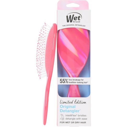 Perie de par Wet Brush Original Prisma Glow pentru descurcare Roz
