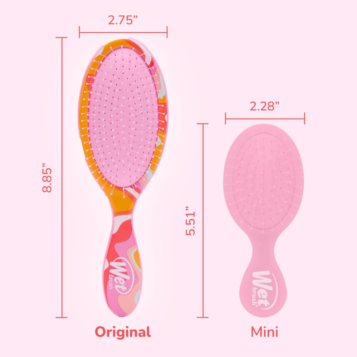 Perie de par Wet Brush Endless Summer pentru descurcare Ice Cream