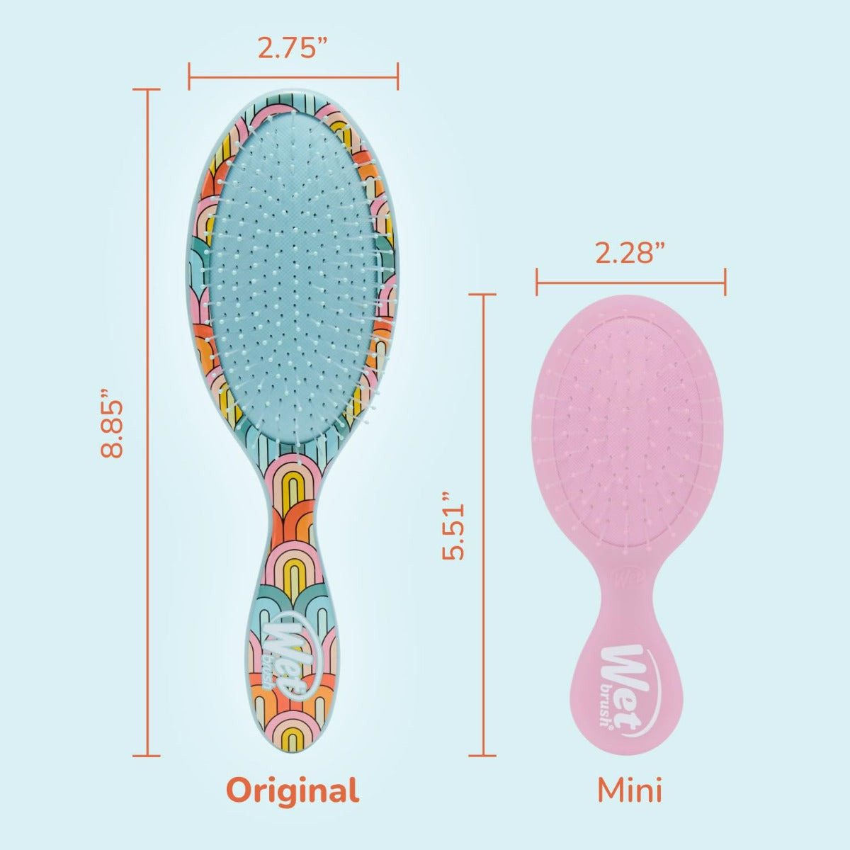 Perie de par Wet Brush Endless Summer pentru descurcare Rainbow