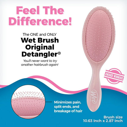 Perie de par Wet Brush Original Detangler Marble pentru descurcare Dusty Rose